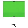 Tela Telão Tecido Lona Projetor Datashow Tripé Verde - 1
