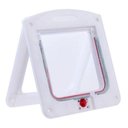 Ver imagem 1 de Porta Pet Door para Cães e Gatos Ate 7kg com Trava 4 Funçoes:branco