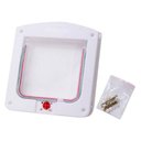 Ver imagem 2 de Porta Pet Door para Cães e Gatos Ate 7kg com Trava 4 Funçoes:branco