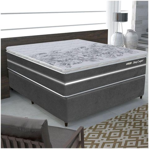Colchão Queen GAZIN Casal Gazin Sleep Confort Mola Pock 158X198 Cm Cinza