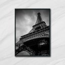Ver imagem 1 de Quadro Fotografia Torre Eiffel 24x18cm - com vidro:Madeira branca