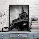 Ver imagem 2 de Quadro Fotografia Torre Eiffel 24x18cm - com vidro:Madeira branca