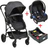 Carrinho de bebê Burigotto Convert Travel System 3 em 1 Passeio Reversivel De 0 até 15Kg - Dark Grey - 1