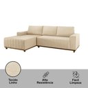 Ver imagem 5 de Sofá Boreal de 230cm B25 Chaise Lado Direito Meu Sofá Online A294 Linho Creme