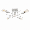 Ver imagem 1 de Plafon Central Aluminio Teto e27 5 Luzes Lumini Lab - Branco Brilhante