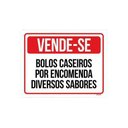 Ver imagem 1 de Kit 10 Placas Vende-se Bolos Caseiros por Encomenda