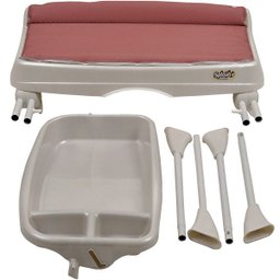 Kit Banho Bebê Banheira + Trocador + Assento + Suporte Burigotto Splash+ Amora - 3