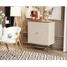 Combo Rack Vivare Wood + Aparador Buffet Royal 2 Portas:Off White/Nature - 3