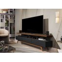 Ver imagem 2 de Combo Rack Vivare Wood + Aparador Buffet Royal 2 Portas:Preto/Freijo