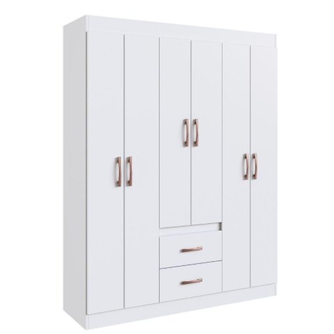 Guarda-roupa Casal Riveira 6 Portas 2 Gavetas - Doripel