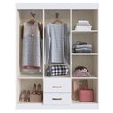 Ver imagem 5 de Guarda-roupa Casal Riveira 6 Portas 2 Gavetas - Doripel