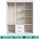 Ver imagem 4 de Guarda-roupa Casal Riveira 6 Portas 2 Gavetas - Doripel