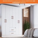 Ver imagem 7 de Guarda-roupa Casal Riveira 6 Portas 2 Gavetas - Doripel