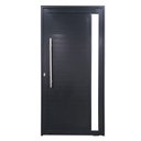 Ver imagem 1 de Porta Pivotante com Puxador e Vidro Alumínio Preto Linha Roma:Esquerda/ 210 x 100