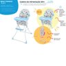 Cadeira Alta de Alimentação Bebê Portátil Infantil Dobrável Desde 6 Meses Até 15 Kg Refeiçã - Azul - 4