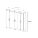 Ver imagem 5 de Guarda-Roupa Casal 6 Portas 3 Gavetas Prático 