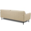 Ver mais imagens de Sofá 2 Lugares para Sala Living Pés Industrial 177cm Nunno L06 Couro Bege Areia - Lyam Decor