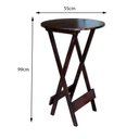 Ver imagem 3 de Jogo de Mesa Bistrô de Madeira com 4 Cadeiras Dobravel Ideal para Bar e Restaurante Imbuia