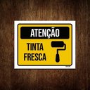 Ver imagem 1 de Kit 3 Placas Atenção Tinta Fresca