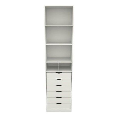 Armário Colmeia Mirela M32 100% Mdf (gaveta Lojas Expositor) Vetorial Móveis Branco