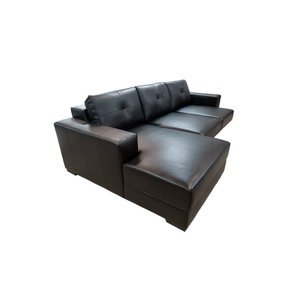 Sofá de Couro com Chaise 3 Lugares | Vigo