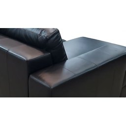 Sofá de Couro com Chaise 3 Lugares | Vigo - 5