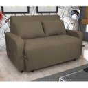 Ver imagem 5 de Sofá Cama Any 1.40 2 Lugares Ideal para Sala de Visitas:suede Capuccino