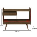 Ver imagem 2 de Aparador Buffet Retrô Pés Palito e Divisor de Ambientes Jb 4064 Canela - Comprar Moveis em Casa
