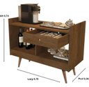 Ver imagem 4 de Aparador Buffet Retrô Pés Palito e Divisor de Ambientes Jb 4064 Canela - Comprar Moveis em Casa