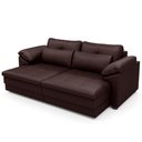 Ver mais imagens de Sofá Retrátil para Sala de Estar 3 Lugares 250cm Riza S03 Couro Caramelo - Lyam Decor