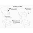 Ver imagem 2 de Cama Sofá Pet Caminha para Gatos e Cães Pequenos Mdf Branco:ossinho/estampa Azul