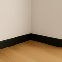 Ver imagem 3 de Kit 20 Barras Rodapé Poliestireno 10cm Liso Preto 2m Rm Decor