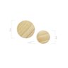 Gancho Conjunto Bola Duplo - Creme - 4