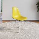Ver imagem 2 de Conjunto 2 Cadeiras Eames Estilo Moderno em Ferro Branco com Assento Amarelo