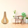 Abajur Grande de Chão PELICANO MDF Luminária - MDF CRU - 2