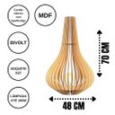 Ver imagem 4 de Abajur Grande de Chão PELICANO MDF Luminária - MDF CRU