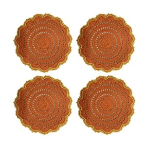 Kit Americano Sousplat de Mesa em Crochê