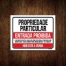 Kit 3 Placas Propriedade Particular Não Está a Venda - 1