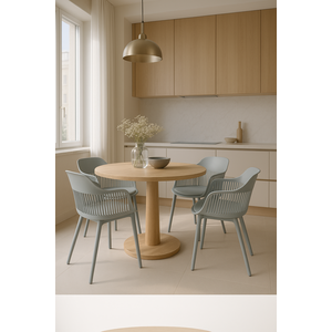 Kit com 4 Cadeira Marcela Montreal Sala Cozinha Jantar 140pp Cinza
