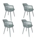 Ver imagem 2 de Kit com 4 Cadeira Marcela Montreal Sala Cozinha Jantar 140pp Cinza