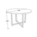 Ver imagem 3 de Mesa de Reunião Industrial 1,20 M Pé Metal F5 