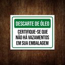 Ver imagem 1 de Kit 5 Placas Descarte De Óleo Vazamento Embalagem
