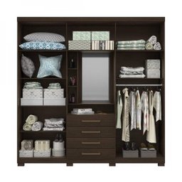 Guarda-Roupa Casal com Espelho 10 Portas 4 Gavetas Moscou Demóbile - 2