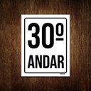 Ver imagem 1 de Kit 5 Placas Sinalização Ambiente Identificação 30º Andar