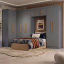 Ver imagem 1 de Guarda Roupa Modulado de Canto 10 Portas Onix