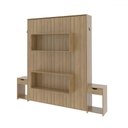 Ver imagem 3 de Cama de Casal Articulada 2 Mesas de Cabeceira 2 Gavetas Cm8041 Amêndoa - Tecno Mobili