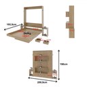 Ver imagem 4 de Cama de Casal Articulada 2 Mesas de Cabeceira 2 Gavetas Cm8041 Amêndoa - Tecno Mobili