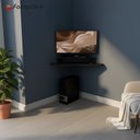 Ver imagem 2 de Rack Suspenso Aparador Bancada Estante de Canto para Computador Monitor Preto