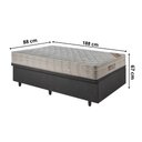 Ver imagem 2 de Base Box Baú 88x188 Linho com Colchão Airtech Ortobom Molas Ensacadas