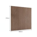 Ver imagem 2 de Painel para TV até 115 Polegadas Ripado MDF 270cmx300cm Moldufama Imbuia